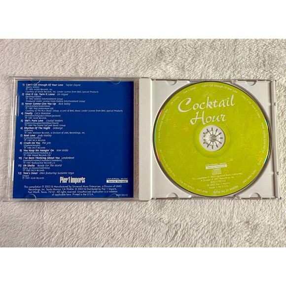 Cocktail Hour CD Pier 1 Imports 2003 UMG Special Market 80s 90s Hits Compilation - Picture 3 of 6